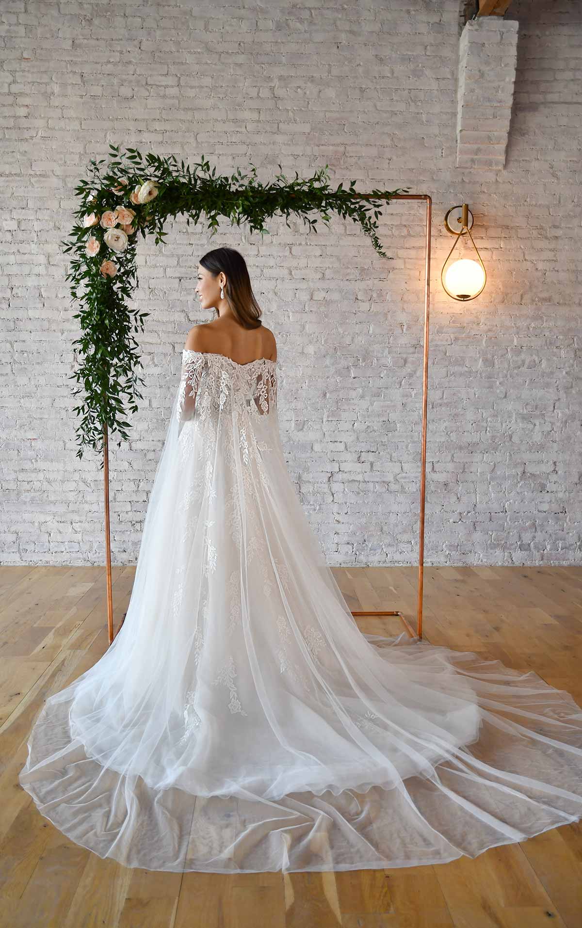 7316 Sweetheart Off-the-Shoulder Wedding Dress with Detachable Train  by Stella York