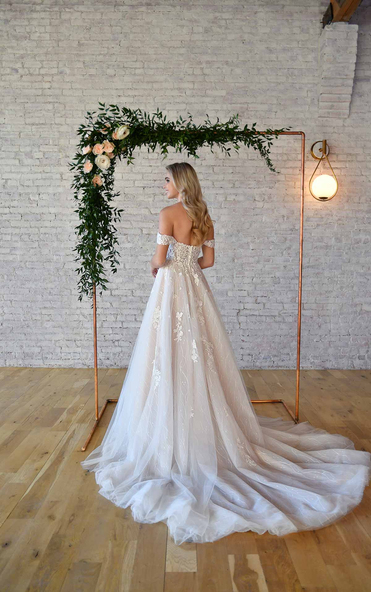 7372 Sweetheart Off-the-Shoulder Wedding Dress With Ballerina Skirt  by Stella York